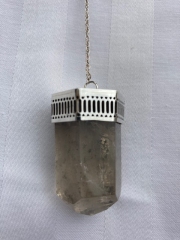 Silver Collar Smokey Quartz